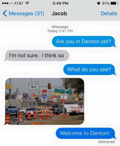denton traffic text